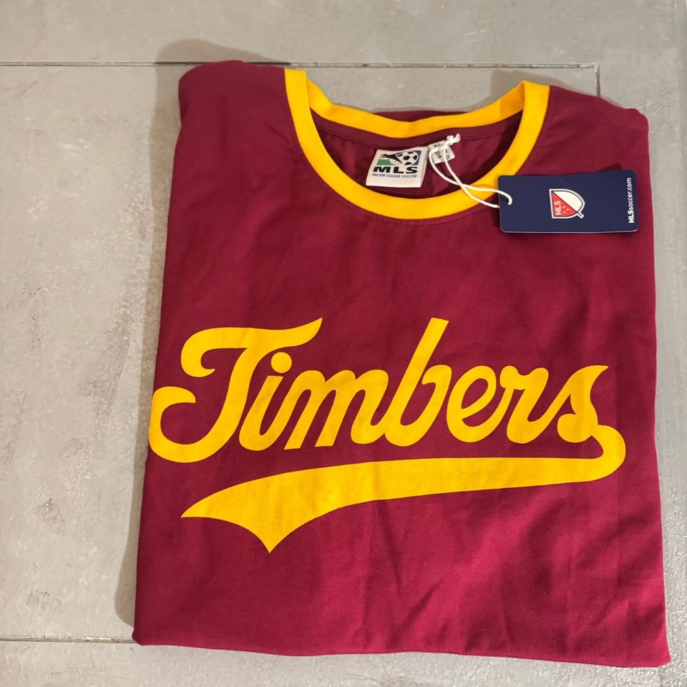 Sport Design Sweden Adult Portland Timbers Maroon Wordmark T-Shirt